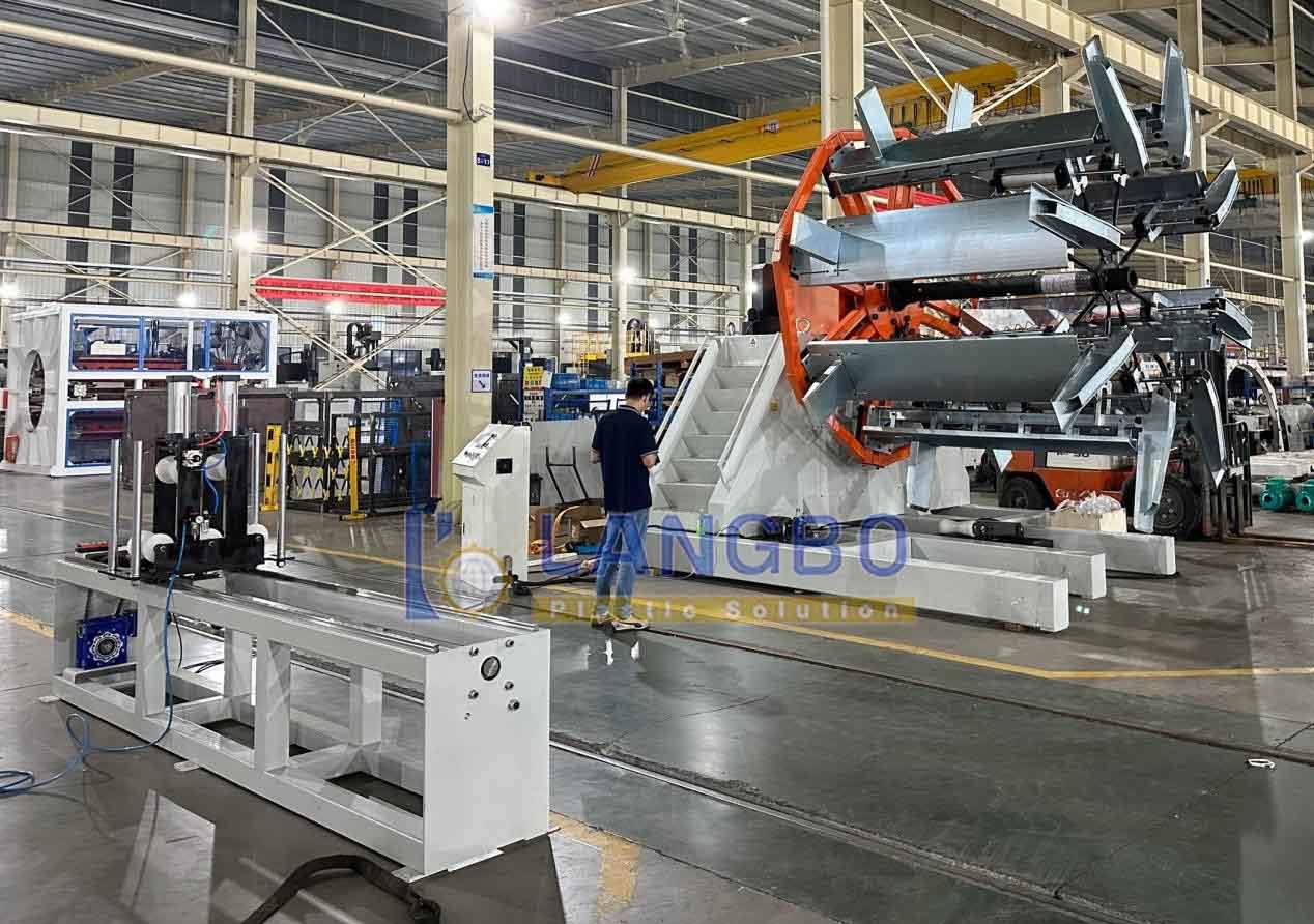 Aktueller Firmenfall über PE-Rohrwickelmaschine Projekt für die Bewässerungsrohrproduktion in Albanien