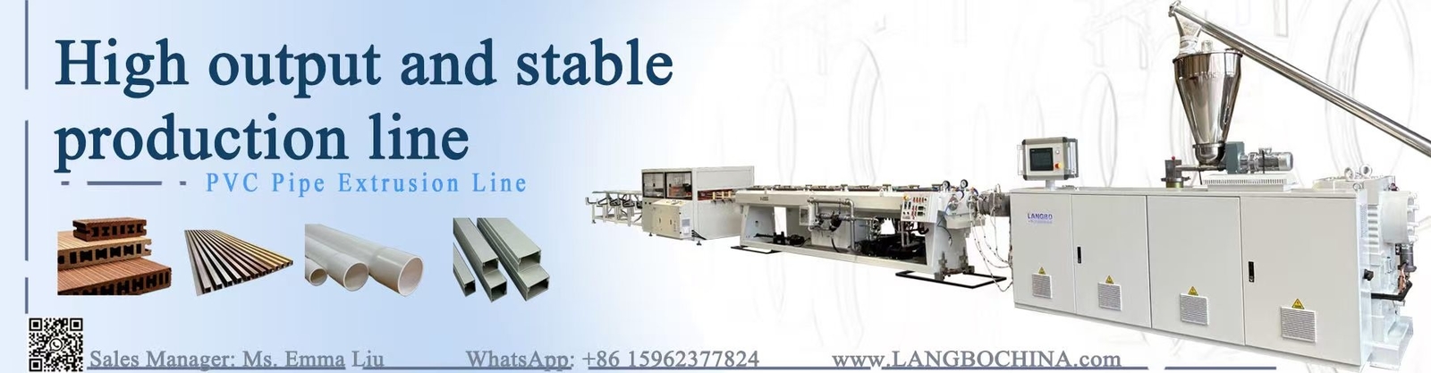 PVC Rohrextrusionslinie