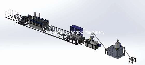 Doppelte Schraube PVC-Schaum-Brett-Verdrängungs-Linie 110kw, die Maschine herstellt