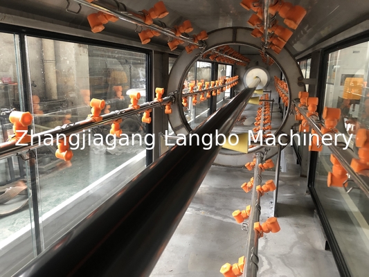 PE-HDPE-Rohrherstellungsplatte Kunststoff-Extrusionsmaschine Spannung 380V 50HZ 3 Phasen