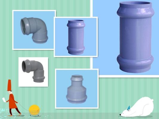 -Bewegungspvc-Extruder-Maschine, Doppelrohr-PVC-Rohr-Produktionsmaschine