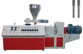 Konische Doppelschneckenextruder-PVC-Rohr Extrudsions-Plastikmaschine