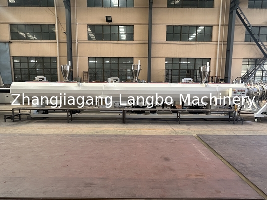 China 16-110mm Hochdichte-Polyethylen-Rohrmaschine mit Siemens-Motor und PLC