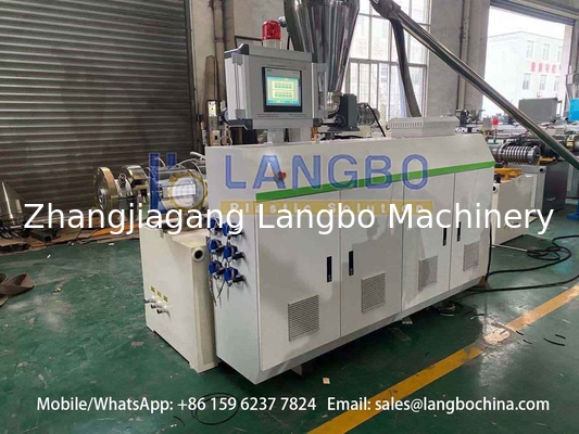 PVC-Produktionsmaschine 20-110mm Kunststoff-PVC-Rohr-Extruder-Herstellungsmaschine Extrusionslinie