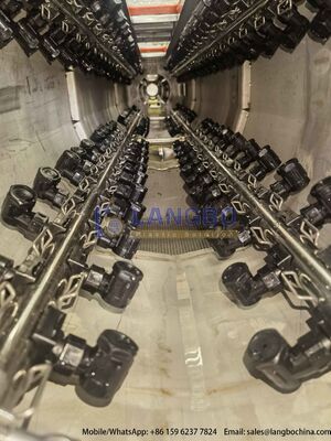 50-200mm PVC-U Rohr Extrusionsleitung mit 80/156 55kw integriertem Getriebe und  Motor