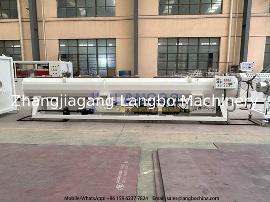 50-200mm PVC-U Rohr Extrusionsleitung mit 80/156 55kw integriertem Getriebe und Siemens Motor
