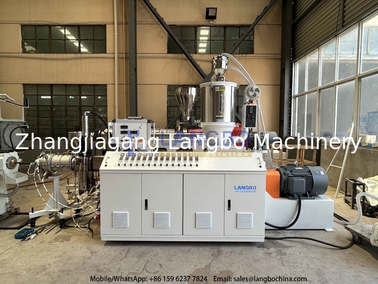 Kunststoff HDPE PE Einwand Doppelwand Abwasserkanal Abwasserkanal Rohr Schlauch Rohr Extrusion Produktion Herstellung Maschine