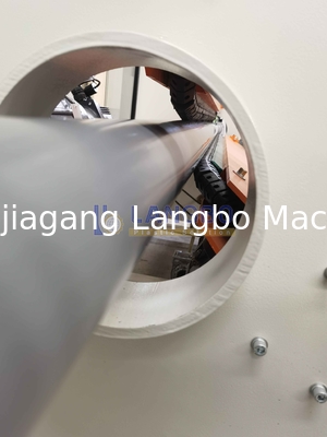 800 kg/h Hochgeschwindigkeits-PVC-Rohrherstellungslinie mit 80/173 Hochgeschwindigkeits-Schraube für Rohrdurchmesser 75-250mm