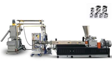 Doppelte Schrauben-heiße Schnittpvc-Pelletisierungs-Maschine, Plastikpelletisierungs-Ausrüstung 60KW