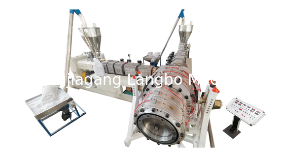 PVC-Rohr-Extrusionsleitung mit konischem Zwillingschraub-Extruder 65/132 Durchmesser