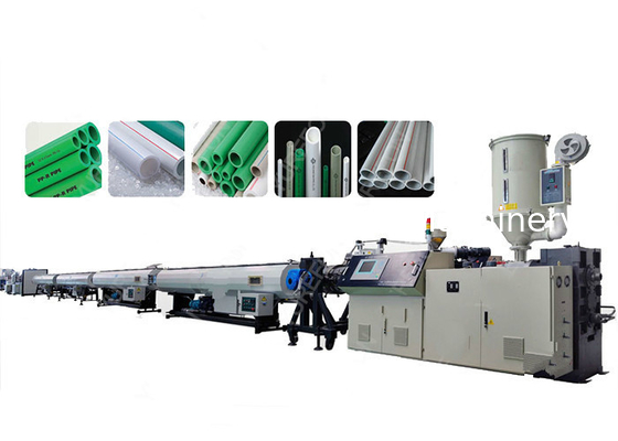 Einzelschraubende PPR-Pfeifen-Extrusions-Produktionslinie Kunststoff-Extruder-Herstellungsmaschine PPR-Glasfaser-Pfeifen-Extrusions-Herstellungsmaschine