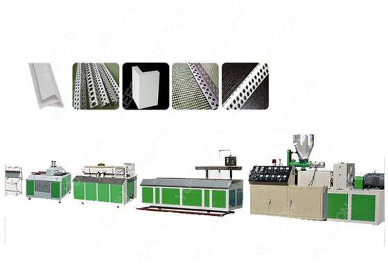 Kunststoffprofil Extruder U PVC PE Schleier Fensterrahmen Schleier Regenkante Ecke Rand Band Streifen Schützer Dreh L Winkelmachmaschine/ Extrusions Produktionslinie