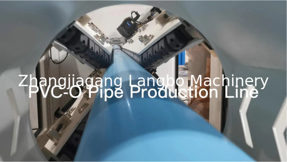 75mm~630mm Plastik-PVC-O-Rohre Extrudermaschine Großer Durchmesser Pvco O-PVC-Rohr-Produktionslinie