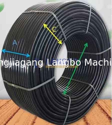 63mm 75mm PE HDPE Plastic Soft Hose Tube Pipe Winder Coiler