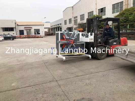 Kunststoffrohr-Wickelmaschine mit Umreifungsmaschine für PE-Großrohr-Extrusionsmaschine