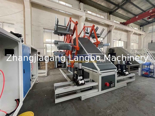 Kunststoffrohr-Wickelmaschine mit Umreifungsmaschine für PE-Großrohr-Extrusionsmaschine