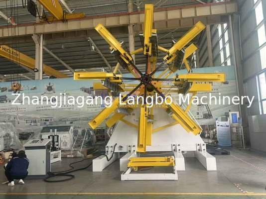 Maschine zur Wickelung von Kunststoffrohren für HDPE-PE-Rohrstrang