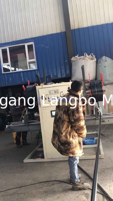 16-160MM PE HDPE Rohrwinder Kunststoff Weichschlauchwickelmaschine mit Einzel-Doppel-Station und Wickelgeschwindigkeit 0,1-10 m/min