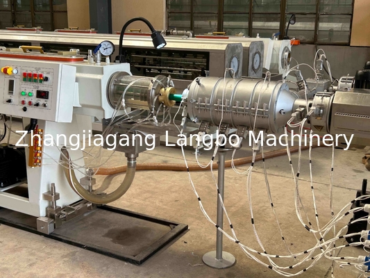 Kunststoff PPR Wasserrohr Kabelkanalrohr Extruder Herstellung Maschine Rohrextrusions Produktionslinie