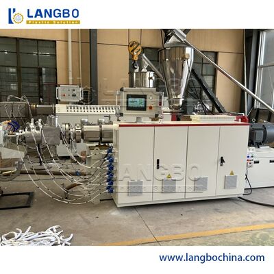 Automatische Doppelwellen-PVC-Rohr-Maschine, PVC-Schlauch-Produktionslinie