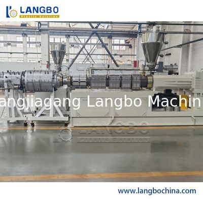 CE ISO Pvc-Rohr-Extrusionsmaschine 80/156 Kegelförmiger Zwillingschraub-Extruder