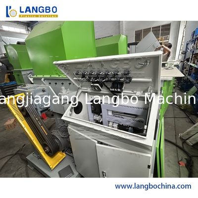 Kunststoffmaschinen-Einwellen-Zerkleinerer für Kunststoffabfälle, Holzpaletten, HDPE-Rohre, Stoffe, Textilfolien, Zerkleinerungs-Recyclingmaschine