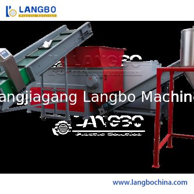 PP/PE/Landwirtschaftsfilm/Gewebebe/Nylon/Flaschenflocken/Rohre Schredder Brecher Waschmaschine Kunststoffrecyclingmaschine