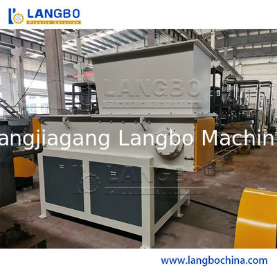 Leistungsstarke horizontale Kunststoff-Zerkleinerungsmaschine für PVC PE Wellrohre, Rohre, Trays, Paletten, PET, PVC, PC, EVA, ABS, tägliche Materialien Zerkleinern und Schreddern