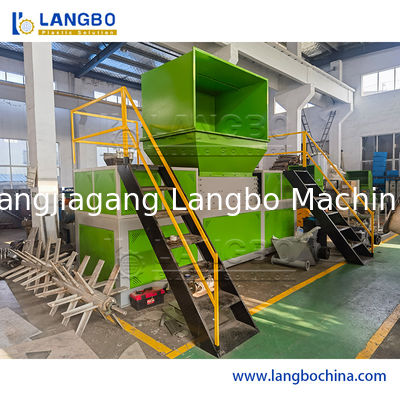 Abfall PET/HDPE/LDPE/PP/PE Flaschen Folien Gewebesäcke/Flocken Schrott Zerkleinern Waschen/Quetschen Schredder Maschine