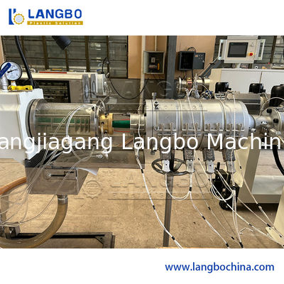 Plastik-PPR-Rohr-Verdrängungs-Linie ABB-Inverter-Doppelt-Schrauben-verschiedener Durchmesser