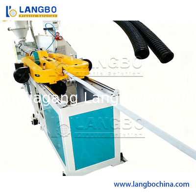PE HDPE PP Single Wall Corrugated Pipe Machine / Plastic Corrugated Tube Culvert Extruder