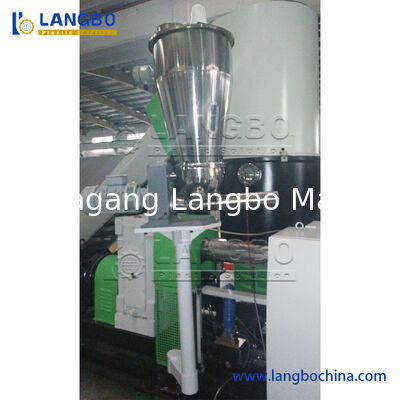 Abfall aus Kunststoff LDPE HDPE PE PP Film Jumbo-Taschen Flaschen für Haustiere Flakes Knotenrohr PVC Hartplastik ABS PC Waschen Recycling Produktion Pelletizing Granulierungslinie