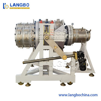 Plastik-PVC-Rohr-Fertigungsstraße-Maschinen-konischer Doppelschneckenextruder