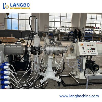 Plastik-PPR-PET Rohr, das Linie 3 Schicht PLC-Fernbedienung herstellt