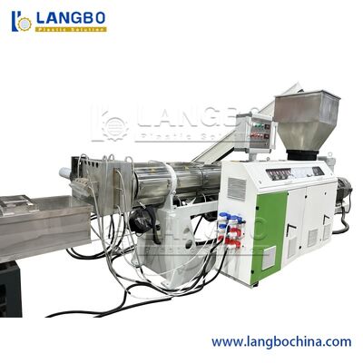 Hochwertige PE PP Pet PPR PVC UPVC HDPE Kunststoffrohr Extruder Extrusionsgranulierungs-Produktionslinie