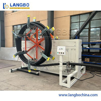 PE-Rohr-Extruder -- automatisches Zuführungssystem -- hochpräzise Schraube für einheitliches Mischen