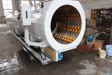 100 Abwasser-PET-Rohr-Verdrängungs-Linie hoher Schrauben-Durchmesser der Produktionskapazitäts-120mm