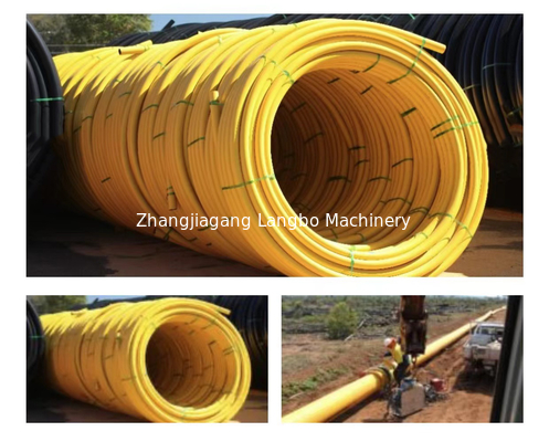 HDPE Gas PET Rohr-Verdrängung, die voll Linie 65mm automatisch macht