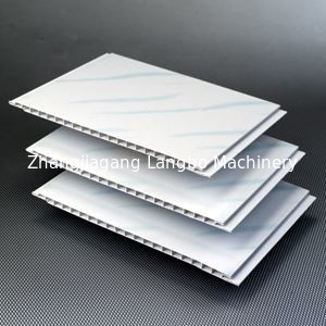 Lamellierte PVC-Profil-Verdrängungs-Linie Decken-Fertigungsstraße der Wand-20cm