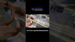 Automatische Kunststoff-Preisschild-Streifen-Extrusionsmaschine für Supermarkt-Preisschilder #preisschild