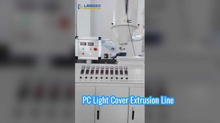 Extrusionslinie für PC-Lichtabdeckungen #Maschine #Kunststoffmaschinen
